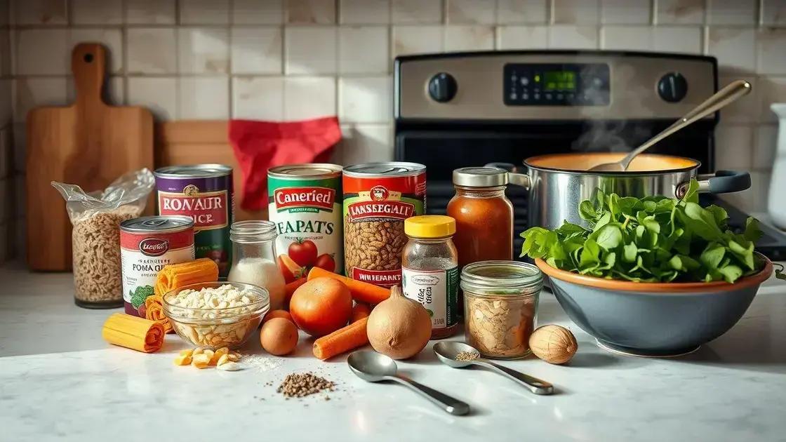 ingredientes básicos que você pode ter em casa
