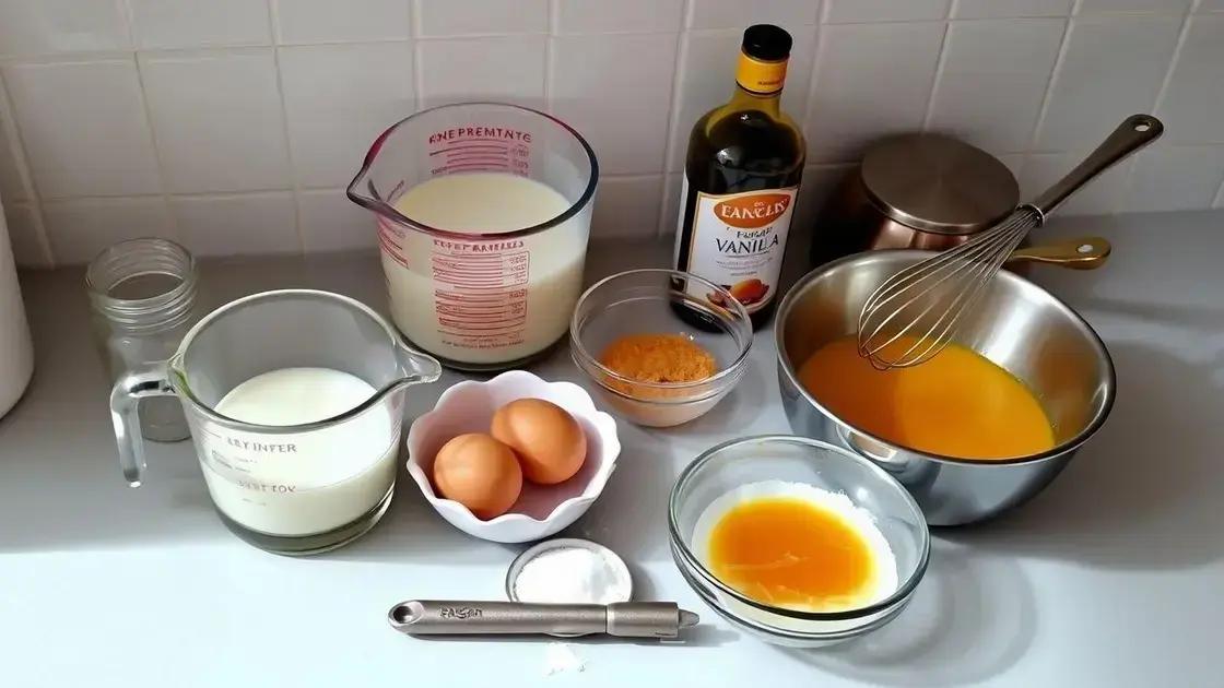 Ingredientes-chave e substituições possíveis