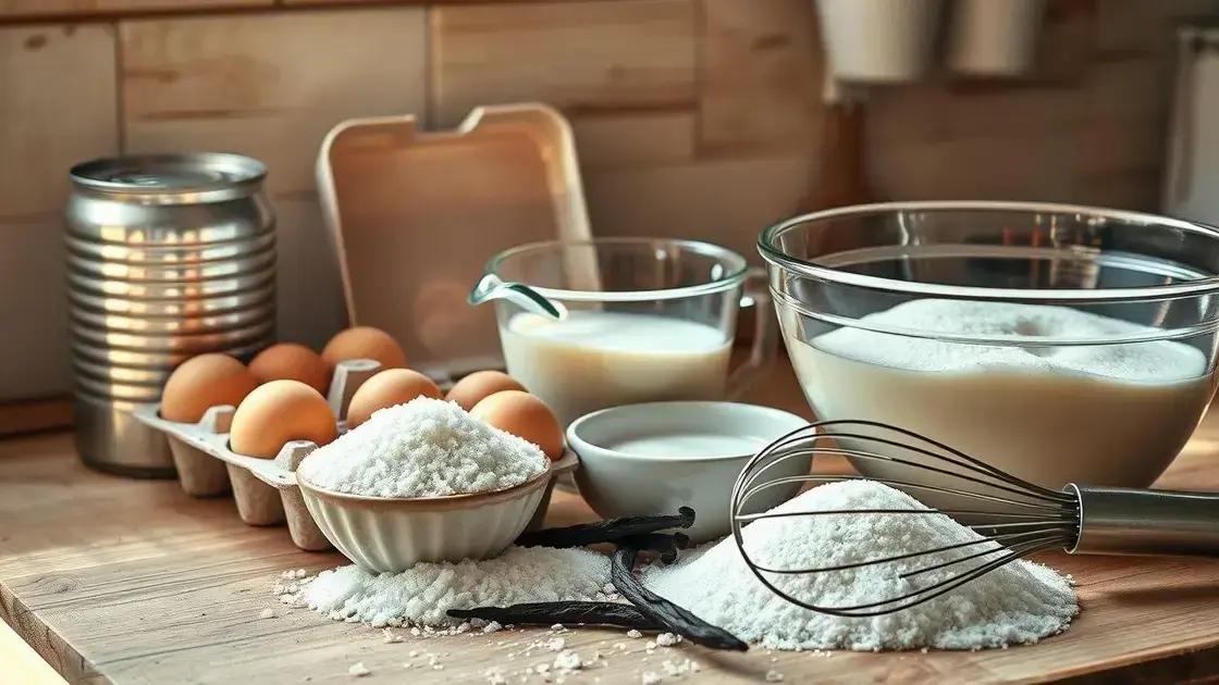 Ingredientes-chave para a textura cremosa