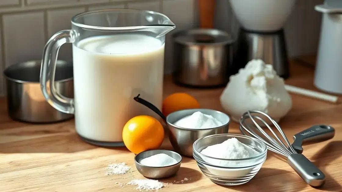 Ingredientes-chave para creme sedoso