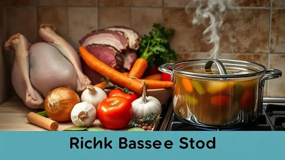 ingredientes-chave para um caldo-base rico