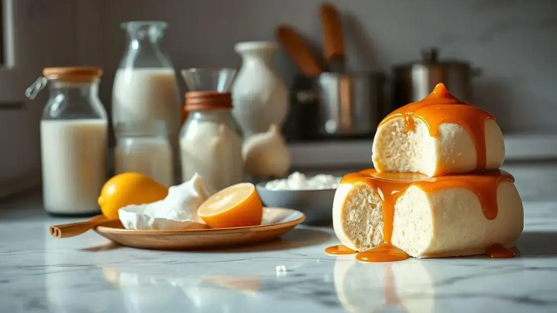 Ingredientes-chave para um pudim com textura suave