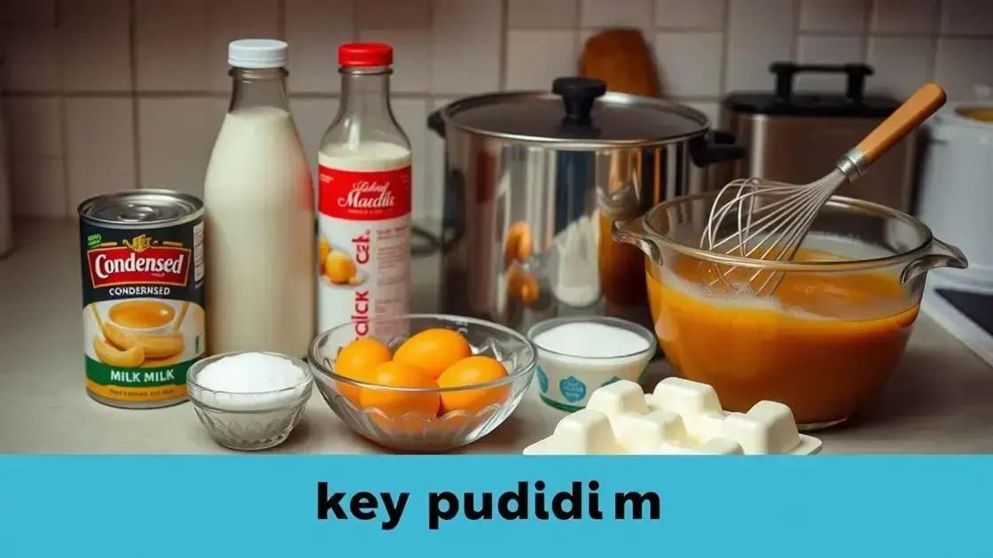 ingredientes-chave para um pudim estável