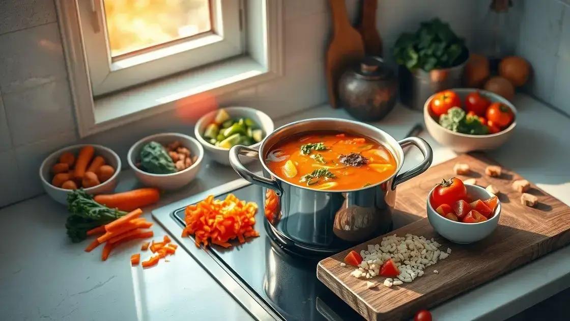 ingredientes-chave para uma sopa prática e nutritiva