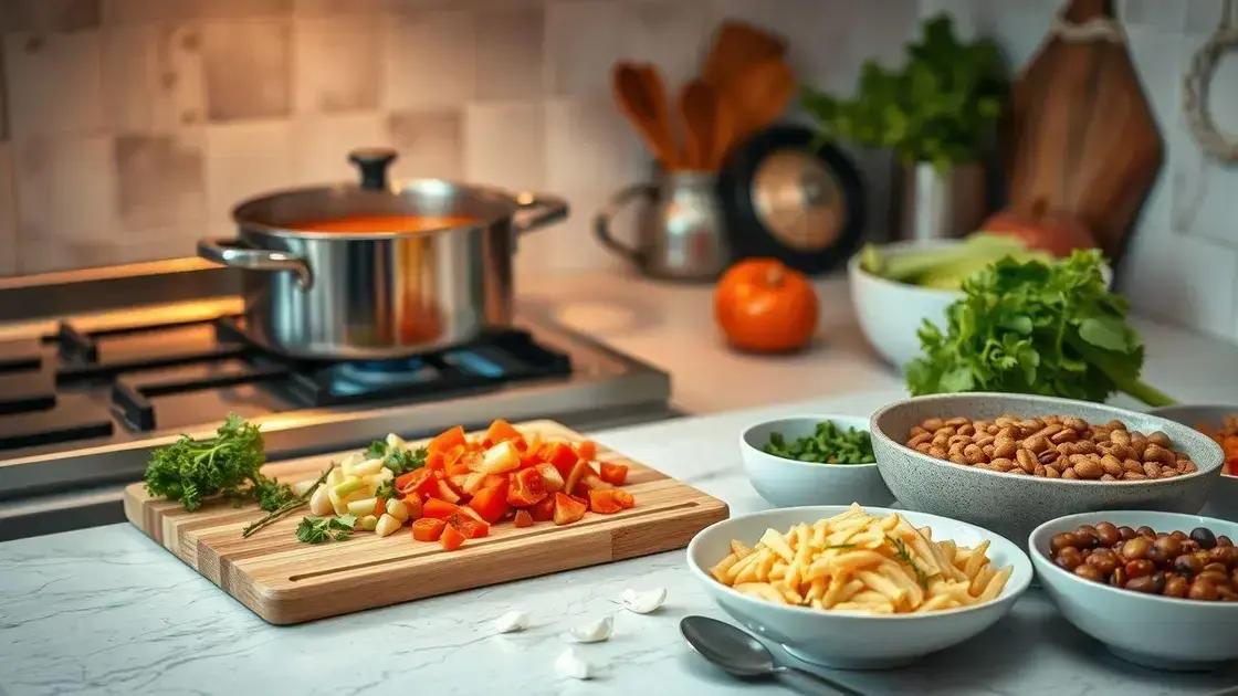 ingredientes-chave para uma sopa rápida e saborosa