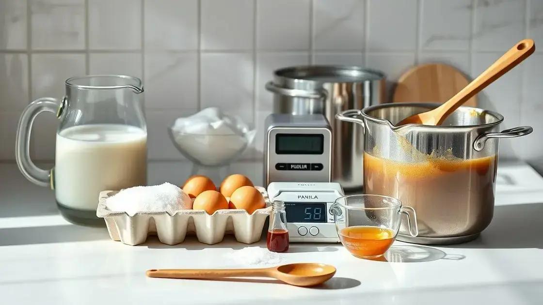 ingredientes e medidas perfeitas para a consistência