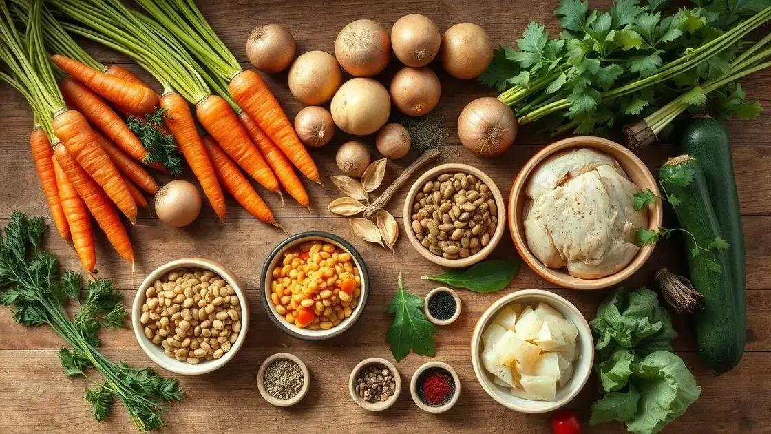Ingredientes essenciais e substituições