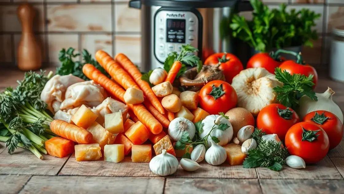 Ingredientes essenciais para uma sopa perfeita