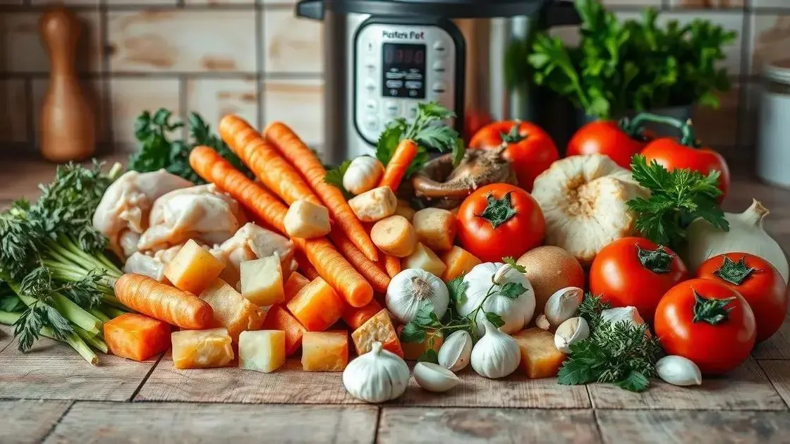Ingredientes essenciais para uma sopa perfeita