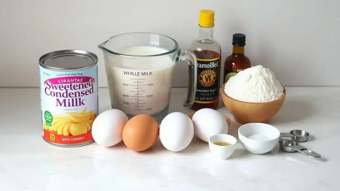 ingredientes indispensáveis e medidas