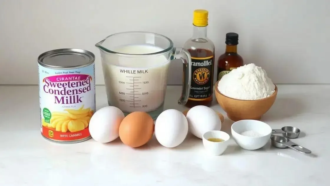 ingredientes indispensáveis e medidas