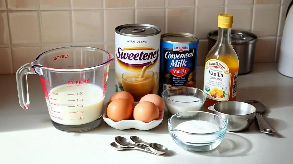ingredientes simples e medidas certas