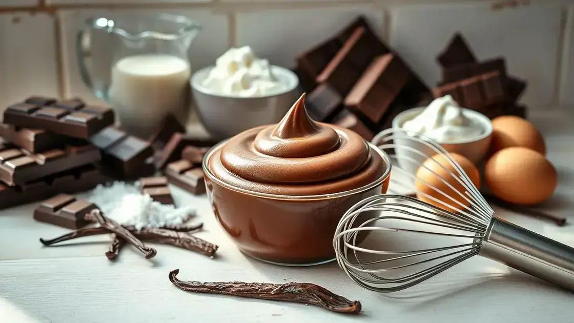 ingredientes simples para deixar a mousse cremosa