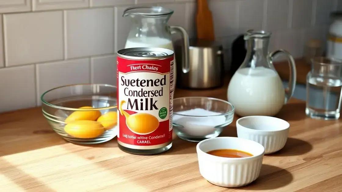 ingredientes simples para o pudim