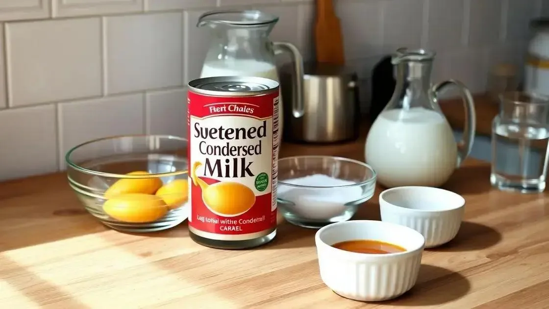 ingredientes simples para o pudim