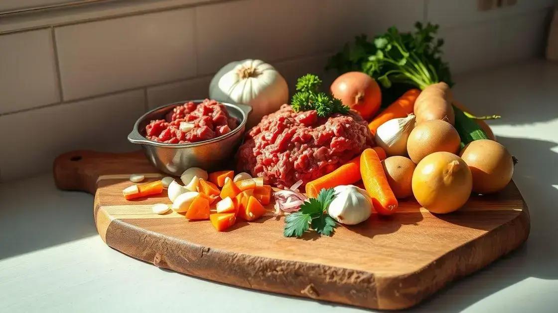 ingredientes simples para um caldo saboroso