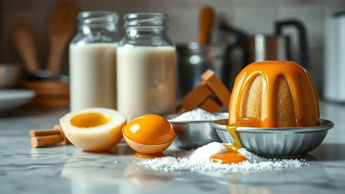ingredientes simples para um pudim estável
