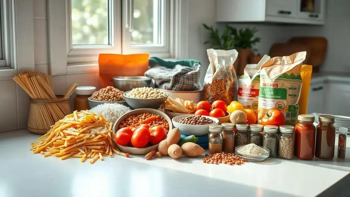 ingredientes simples que cabem no orçamento