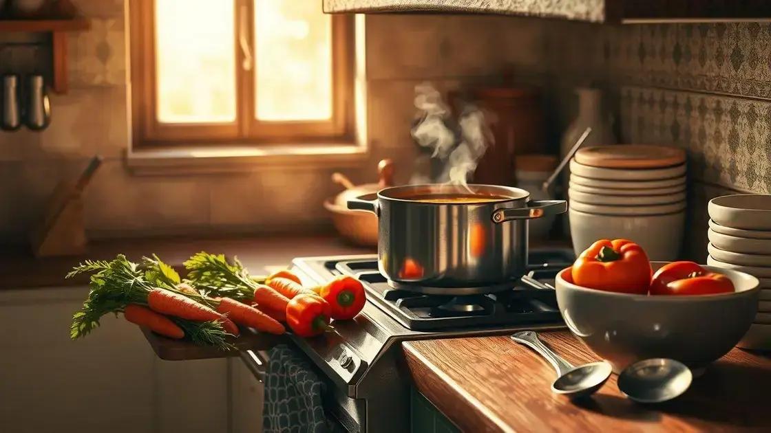 Ingredientes versáteis para sopas rápidas e saborosas