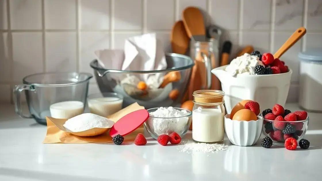 Materiais e ingredientes simples para começar