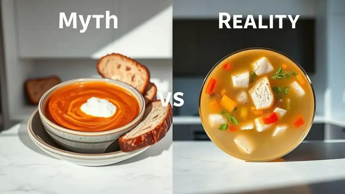 Mitos e verdades sobre sopas na dieta