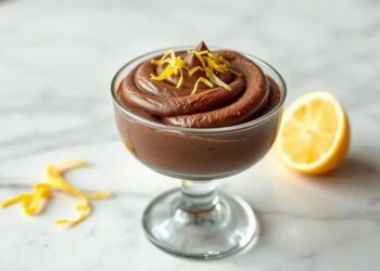 mousse de chocolate e limão: textura cremosa com toque cítrico que surpreende