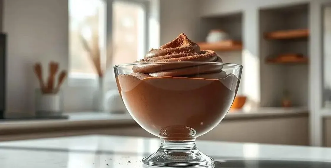 mousse de chocolate simples no liquidificador: sobremesa prática e rápida