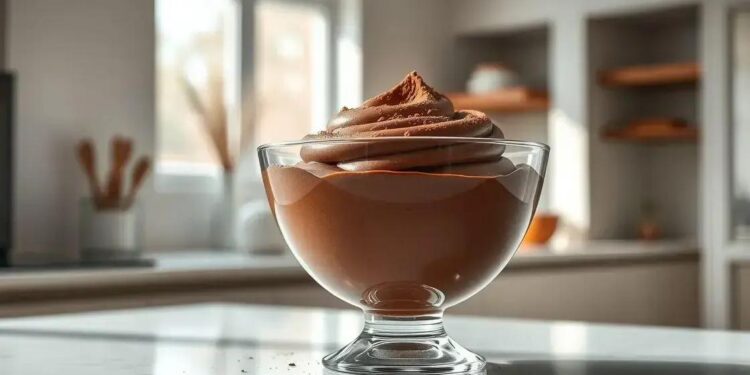 mousse de chocolate simples no liquidificador: sobremesa prática e rápida
