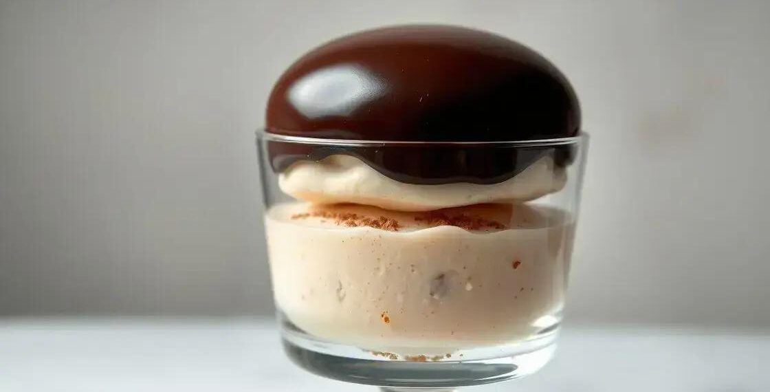 mousse de maracujá com ganache de chocolate; aprenda como impressionar em festas