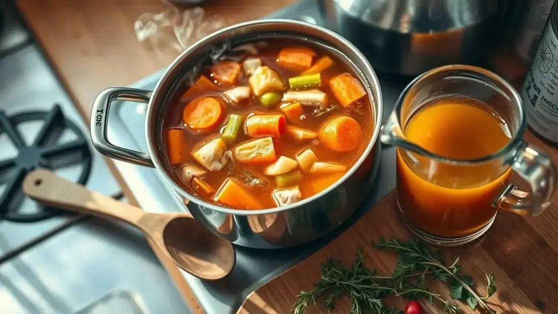 nutrição em foco com caldo caseiro