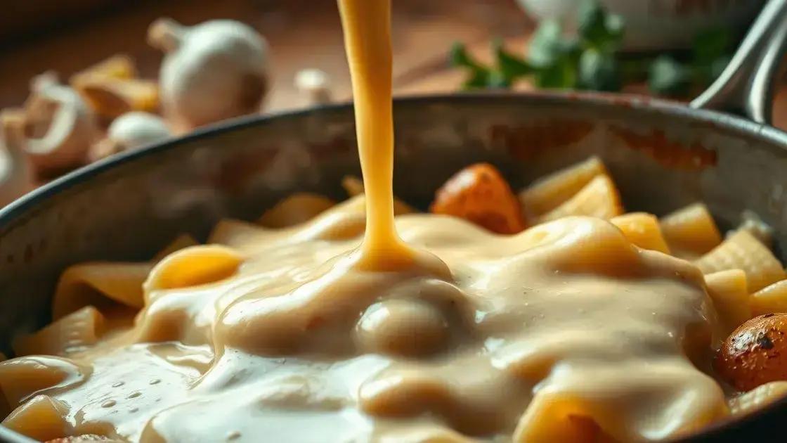 Os segredos para o molho cremoso perfeito