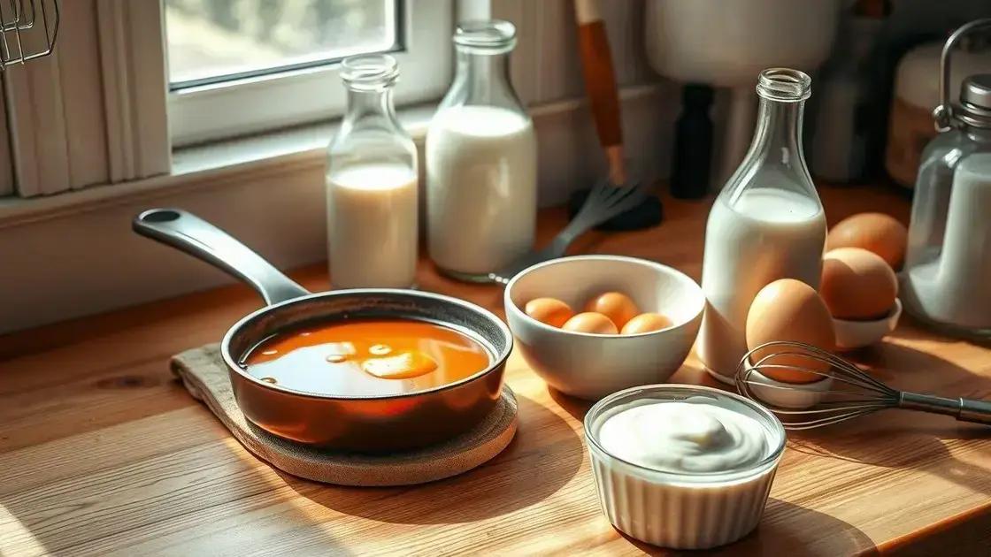 passo a passo: caramelizar o açúcar e preparar o creme