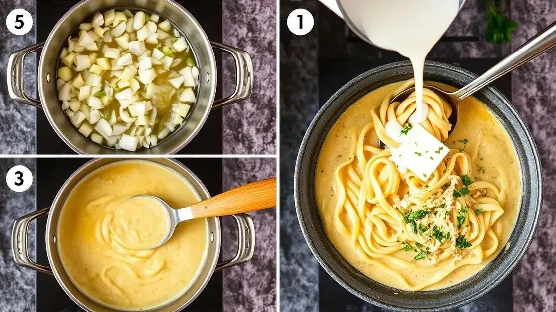 Passo a passo da receita cremosa