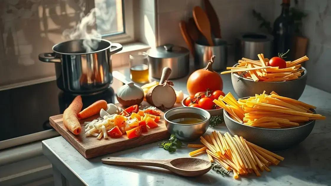 passo a passo: do caldo ao macarrão