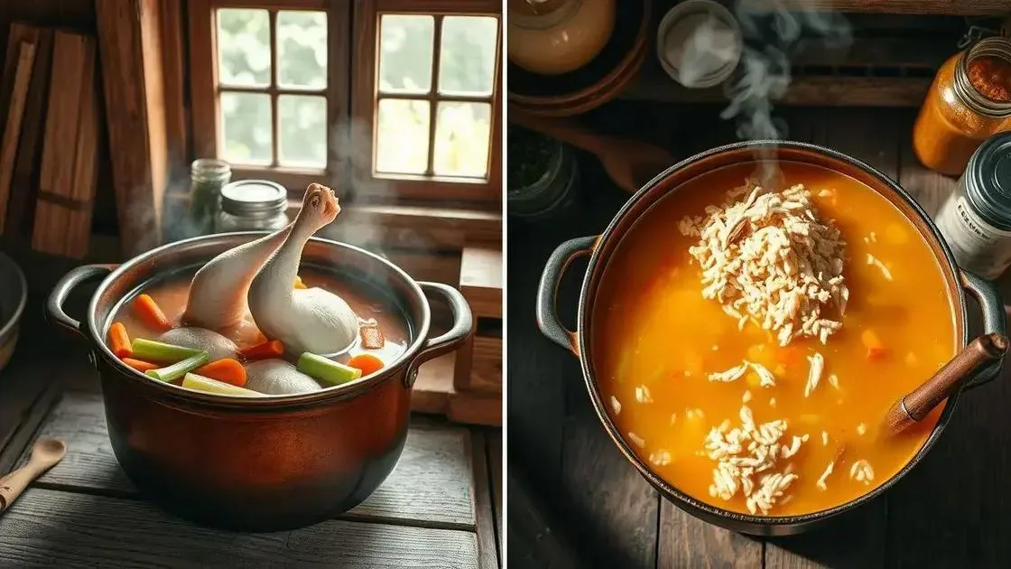 Passo a passo: do frango ao caldo dourado