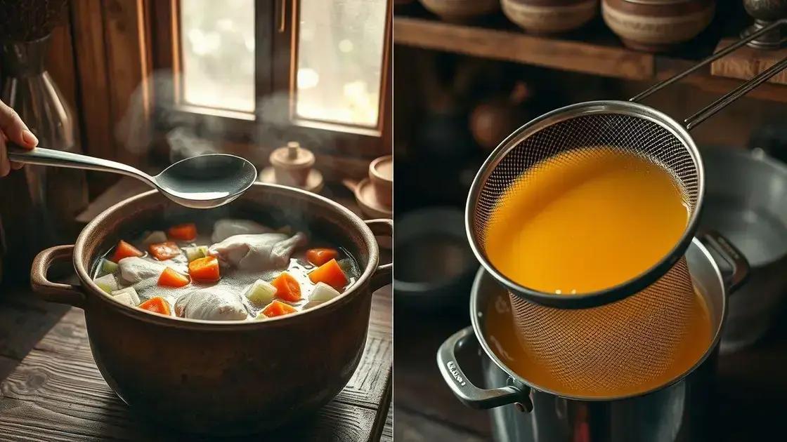 Passo a passo: do frango ao caldo dourado