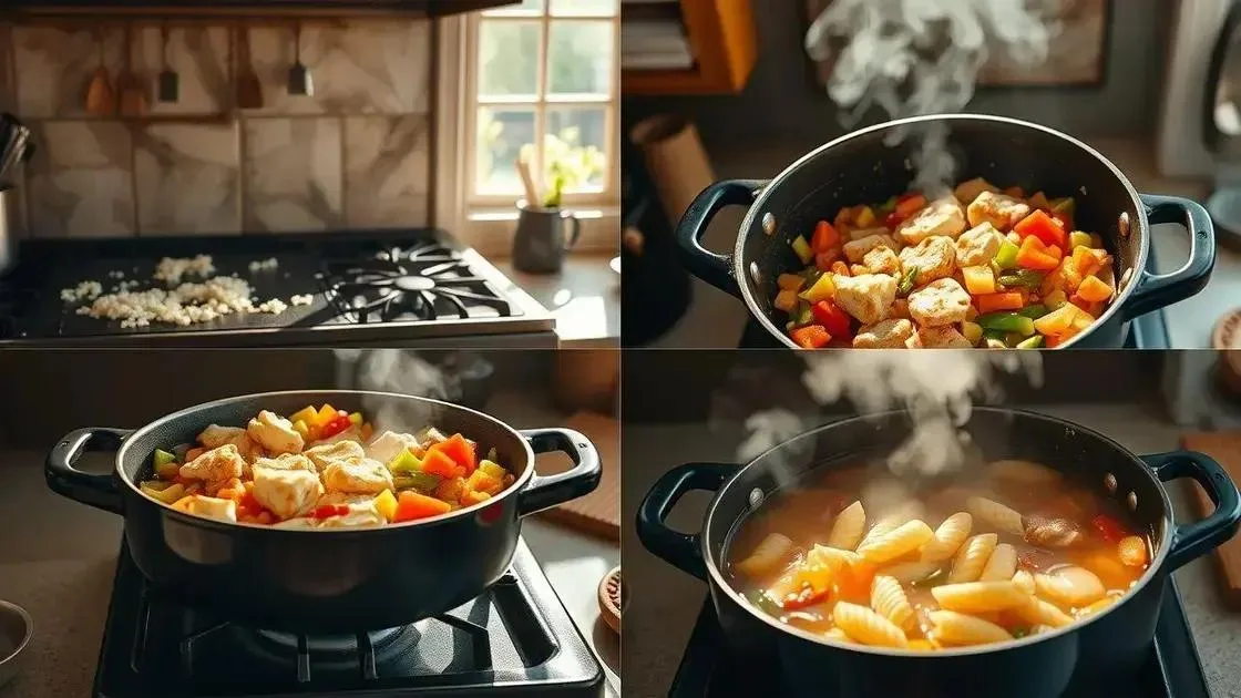 Passo a passo: do frango ao macarrão al dente Passo a passo: do frango ao macarrão al dente