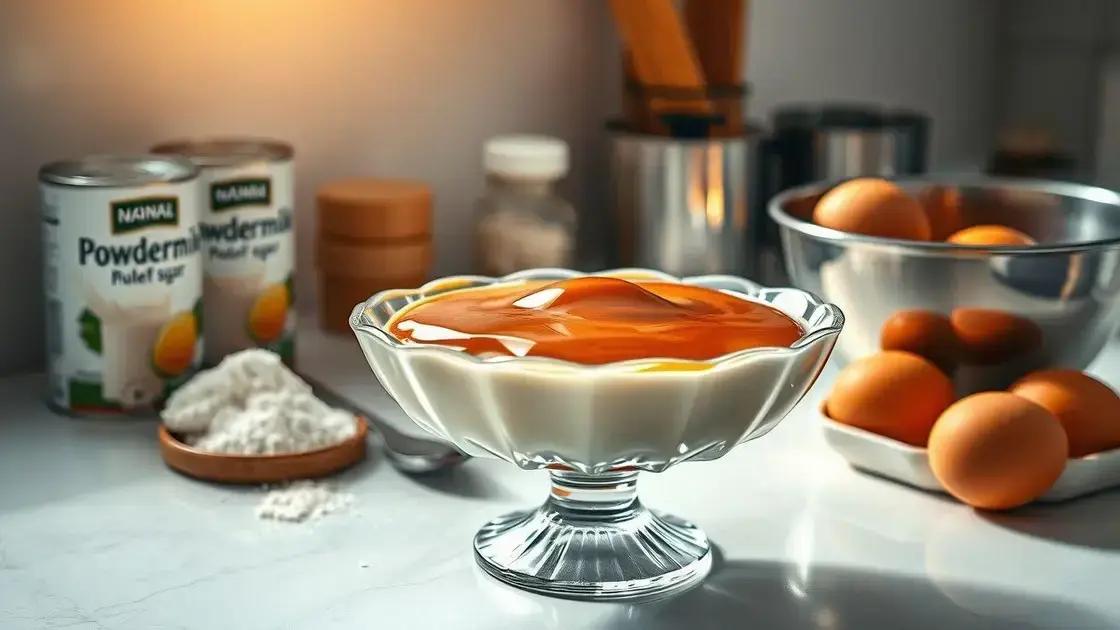 passo a passo para o pudim perfeito