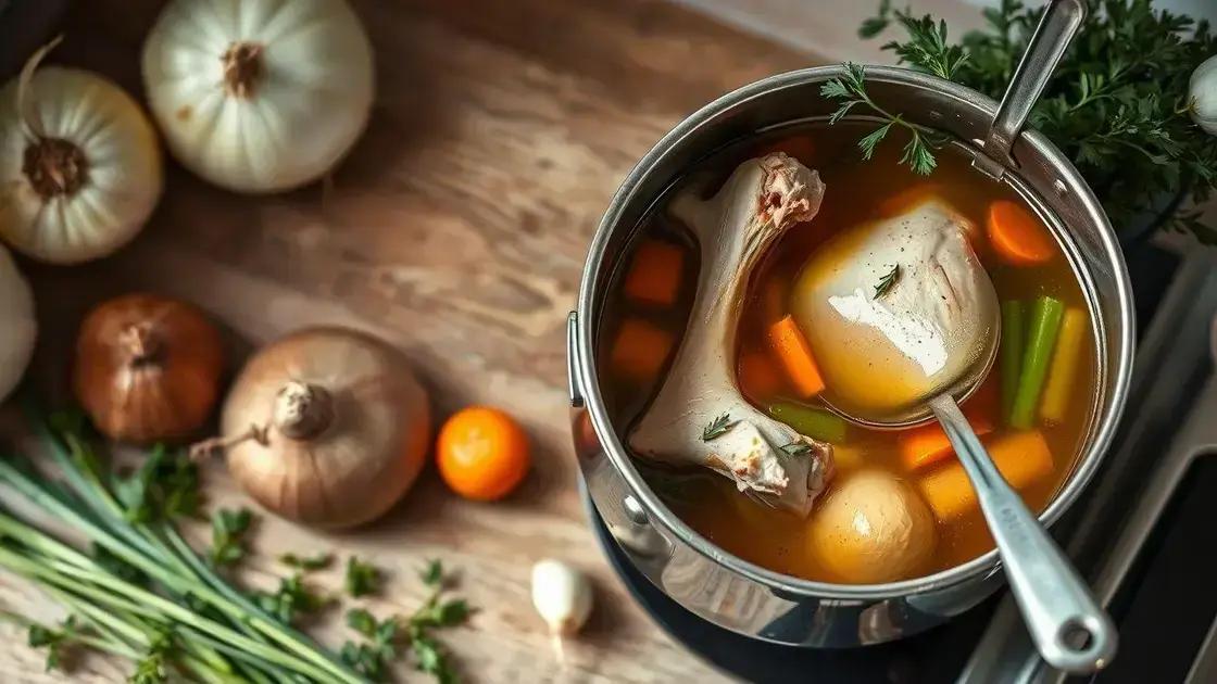 Passo a passo para um caldo rico em sabor