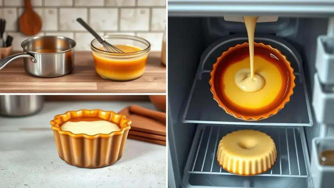 passo a passo para um pudim perfeito