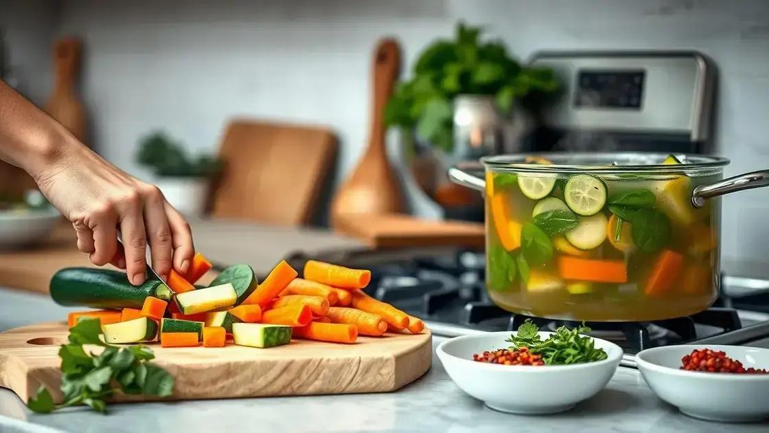 Passo a passo para uma sopa mais leve no dia a dia