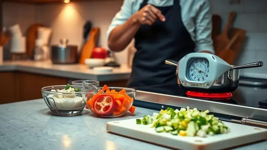 passo a passo rápido para cozinhar