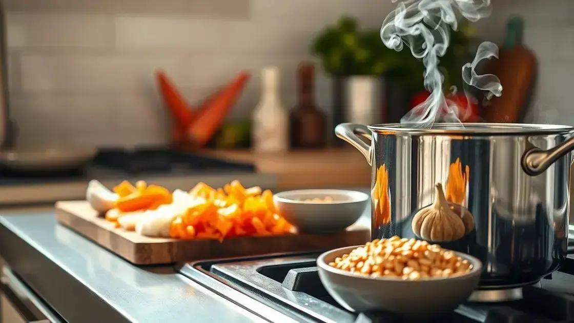 Passo a passo rápido para uma sopa nutritiva