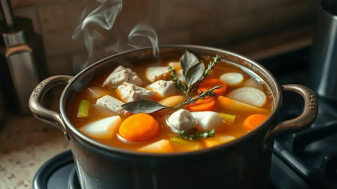 Passos práticos para um caldo encorpado e saboroso