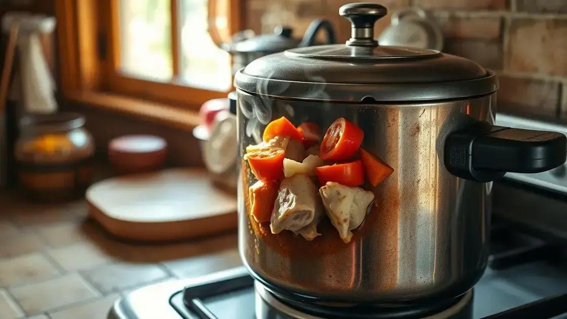 Preparo da galinha e temperos na panela de pressão