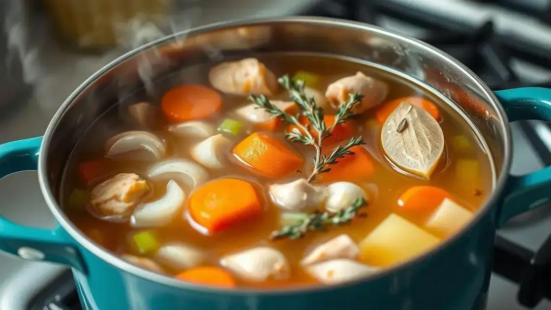 Principais ingredientes para o caldo saboroso