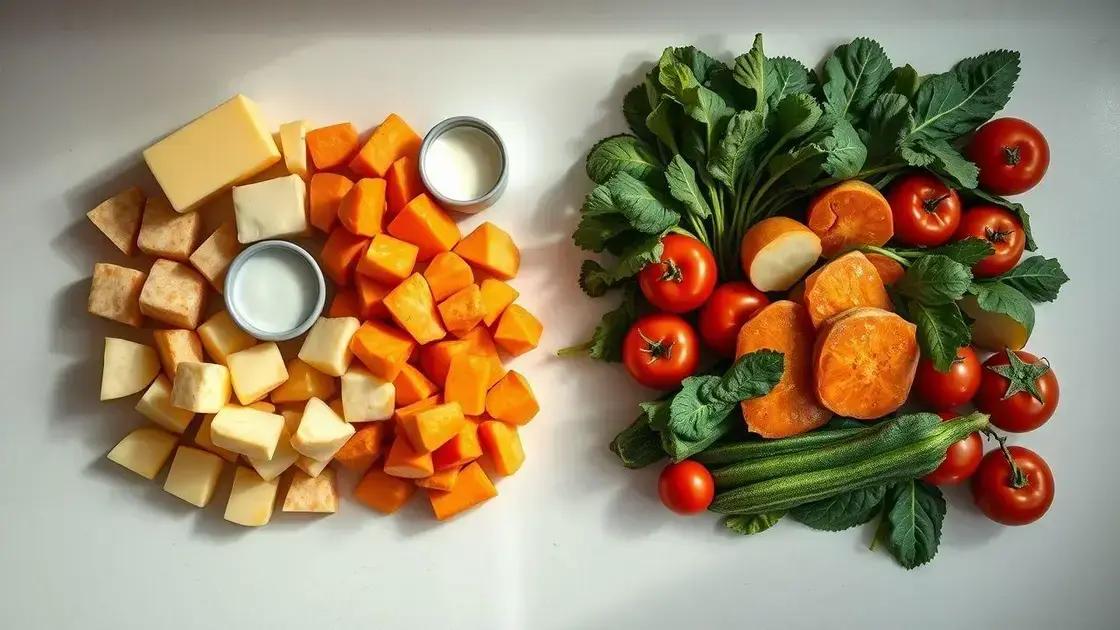 Principais ingredientes que impactam a caloria por porção