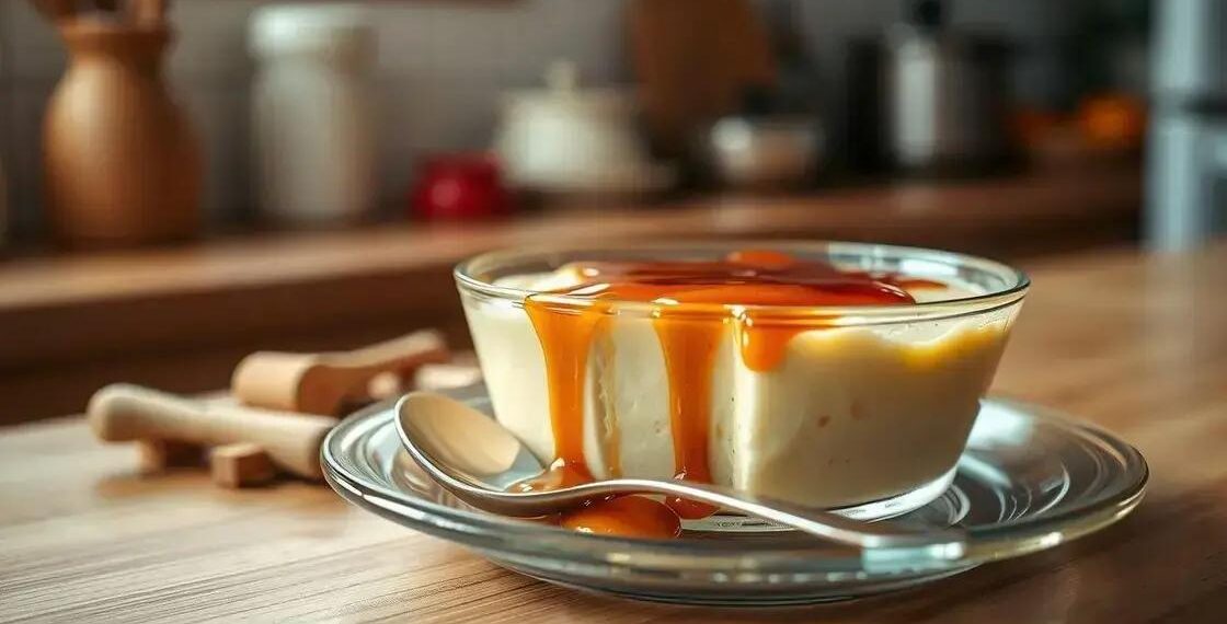 pudim de leite condensado com creme de leite; segredos para textura cremosa