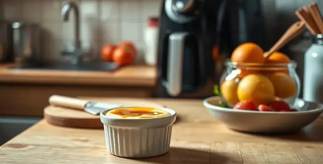 pudim de leite condensado na airfryer; como fazer um doce cremoso em minutos