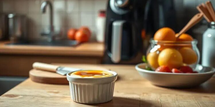 pudim de leite condensado na airfryer; como fazer um doce cremoso em minutos